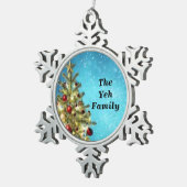 Ornement de flocon de neige de famille (Vue impression)