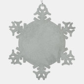 Ornement de flocon de neige de fleur d'huître - (Dos)