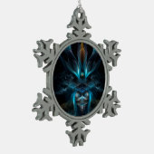 Ornement de flocon de neige de l'art fractal de Pe (Gauche)