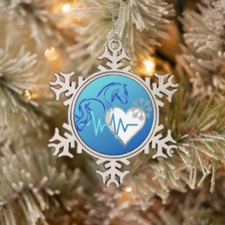 Ornement de flocon de neige de logo d'hiver
