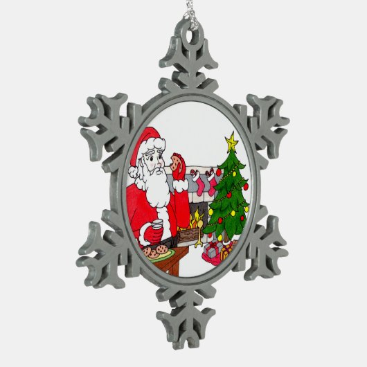 Ornement de flocon de neige de Noël doux (Gauche)