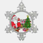 Ornement de flocon de neige de Noël doux (Devant)