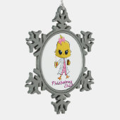 Ornement de flocon de neige de poussin de (Gauche)