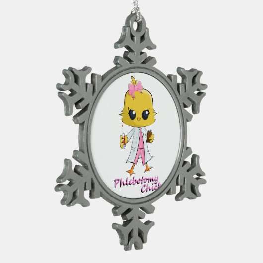 Ornement de flocon de neige de poussin de (Gauche)