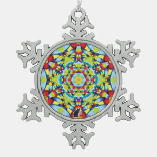 Ornement de flocon de neige de Tiers Kaleidoscope