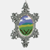 Ornement de flocon de neige de tribu de Whitetop (Gauche)