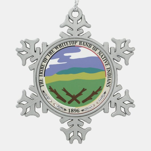 Ornement de flocon de neige de tribu de Whitetop (Devant)
