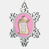 Ornement de flocon de neige de vacances de poème (Vue impression)