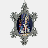 Ornement de flocon de neige de Virgen de la (Gauche)