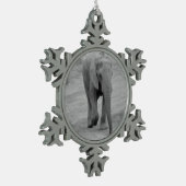 Ornement de flocon de neige d'éléphant (Gauche)