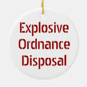 Ornement de flocon de neige d'EOD (Dos)