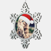 Ornement de flocon de neige d'étain (Vue impression)