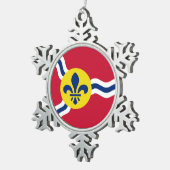 Ornement de flocon de neige en eau avec St. Louis, (Vue impression)