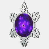 Ornement de flocon de neige fractal de la nébuleus (Vue impression)