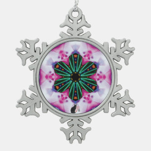 Ornement de flocon de neige Pinkie Kaleidoscope