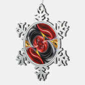 Ornement de flocon d'eau douce aux couleurs allema (Vue impression)