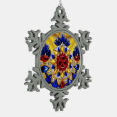 Ornement de flocon d'eau douce aux couleurs roumai (Gauche)