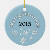 Ornement de flocons de neige de Shiba Inu de (Dos)