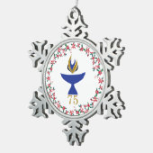 Ornement de flocons d'eau avec logo (Vue impression)