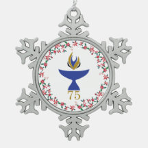 Ornement de flocons d'eau avec logo