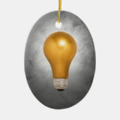 Ornement de flottement d'ampoule d'or (Devant)