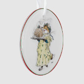 Ornement de Fox de pudding de Noël (devant)