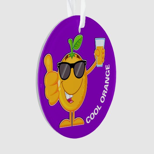 Ornement de fruits orange (devant)