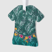 Ornement de fusion en tissu d'écorce hawaïen (devant)