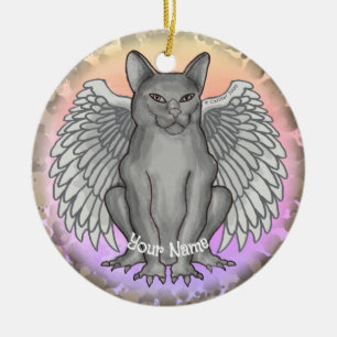 Ornement de gargouille de chat
