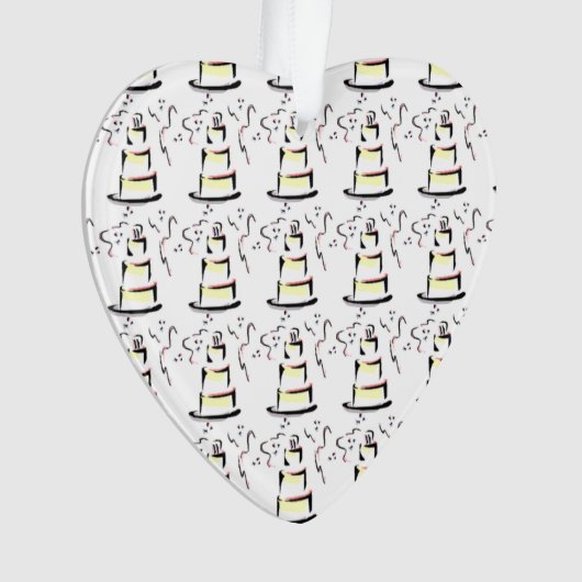 Ornement de gâteau Mariage de mariée et de chambre (devant)