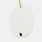 Ornement de girafe de safari (Dos)