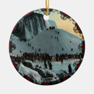 Ornement de glace vintage Niagara Falls