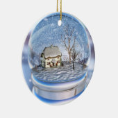 Ornement de globe de flocon de neige (Droite)