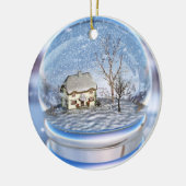 Ornement de globe de flocon de neige (Gauche)