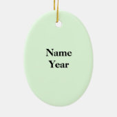 Ornement de golf de la femme de la tête rouge (Dos)