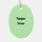 Ornement de golf masculin de cheveux Brown (Dos)