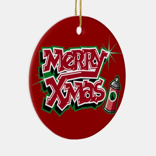Ornement de graffiti de Joyeux Noël (Droite)