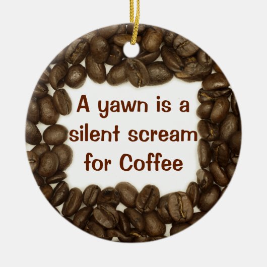 Ornement de grain de café (Devant)