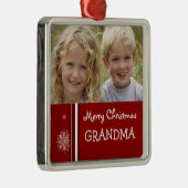 Ornement de grand-maman de Joyeux Noël de photo (Droite)