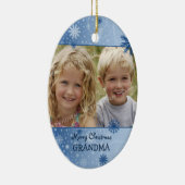 Ornement de grand-maman de Joyeux Noël de photo (Droite)