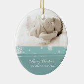 Ornement de grands-parents de Joyeux Noël de photo (Droite)