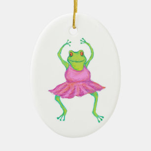 Ornement de grenouille de ballerine