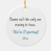 Ornement de grossesse de Noël de JUMEAUX venant à (Dos)