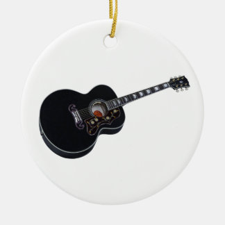 Ornement de guitare acoustique noire