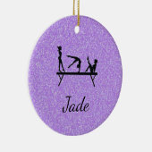 Ornement de gymnastique à étincelle violette (Droite)