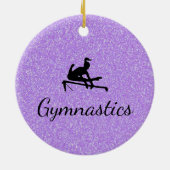 Ornement de gymnastique à étincelle violette (Dos)