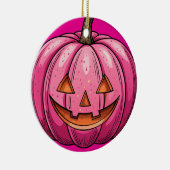 Ornement de Halloween Citrouille Rose (Droite)