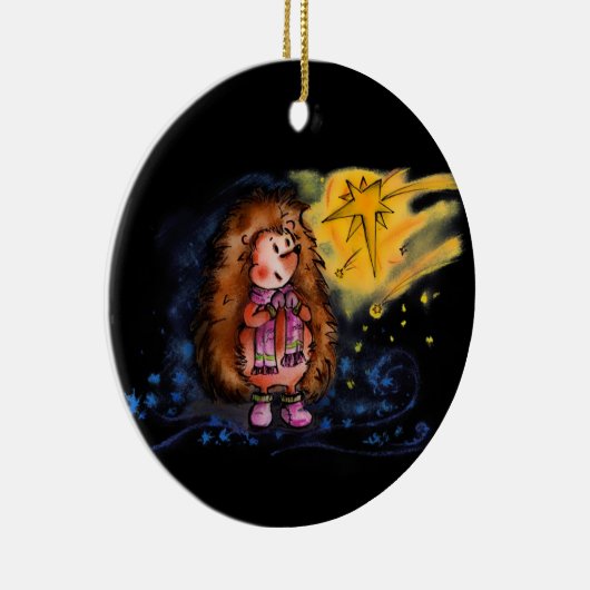 Ornement de hérisson d'hiver (Droite)