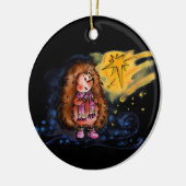 Ornement de hérisson d'hiver (Gauche)