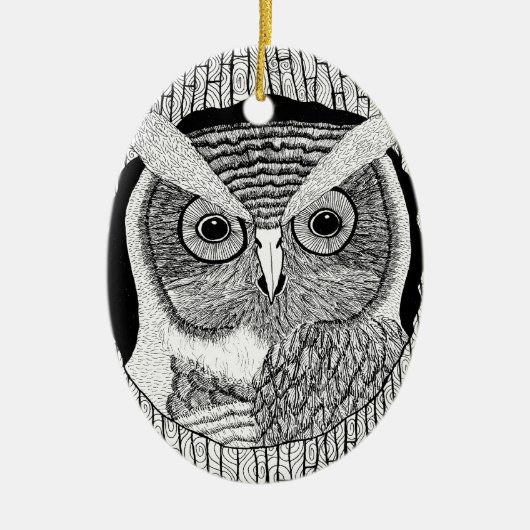 Ornement de hibou d'arbre (Devant)